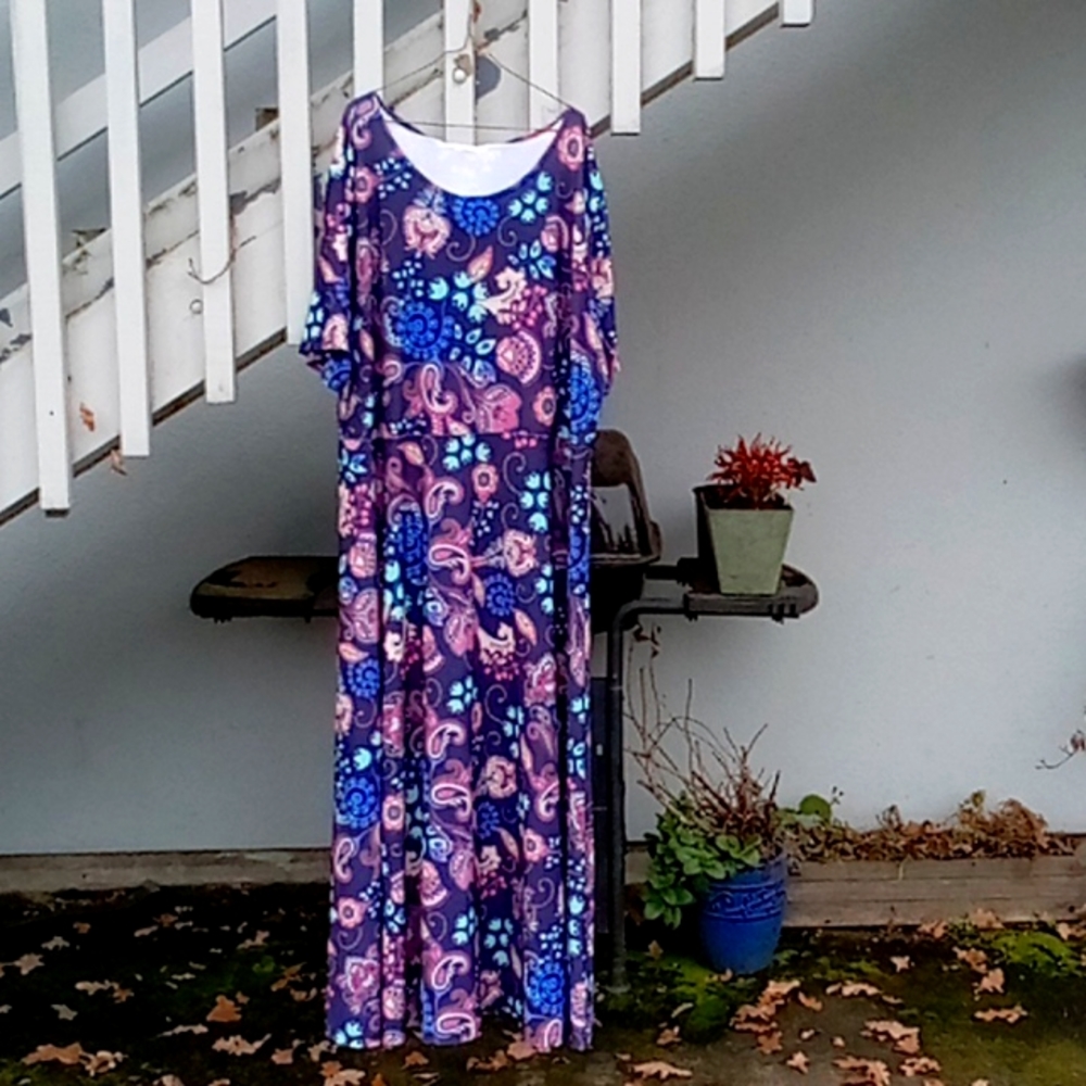 LBisse 3x dress paisley print